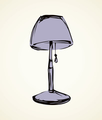 Shade lamp. Vector drawing