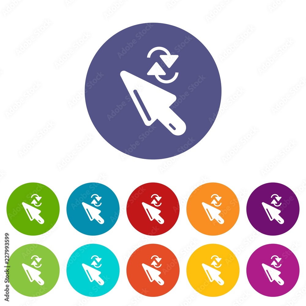 Poster cursor element icon. simple illustration of cursor element vector icon for web