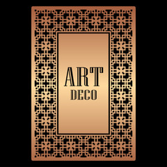 Art Deco border frame