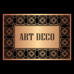 Art Deco border frame