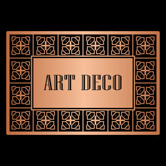 Art Deco border frame