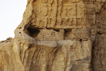 Cave dwellings in Petra, Jordan