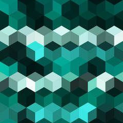 Hexagon grid seamless vector background. Minimal polygons bauhaus corners geometric design. Trendy colors hexagon cells pattern for game background. Hexagonal shapes modern backdrop.