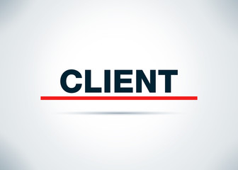 Client Abstract Flat Background Design Illustration