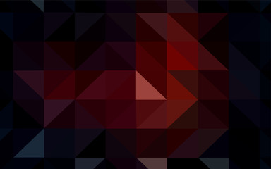 Dark Red vector abstract polygonal pattern.