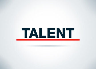 Talent Abstract Flat Background Design Illustration