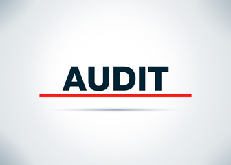 Audit Abstract Flat Background Design Illustration