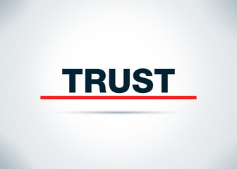 Trust Abstract Flat Background Design Illustration