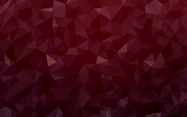 Dark Red vector shining triangular layout.