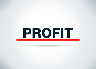 Profit Abstract Flat Background Design Illustration