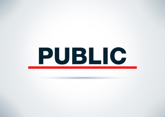 Public Abstract Flat Background Design Illustration