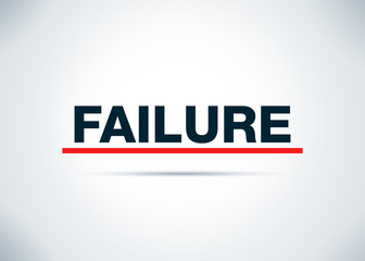 Failure Abstract Flat Background Design Illustration