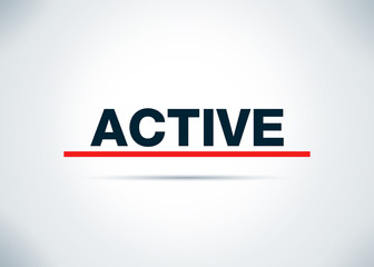 Active Abstract Flat Background Design Illustration