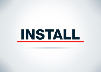 Install Abstract Flat Background Design Illustration