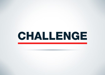 Challenge Abstract Flat Background Design Illustration