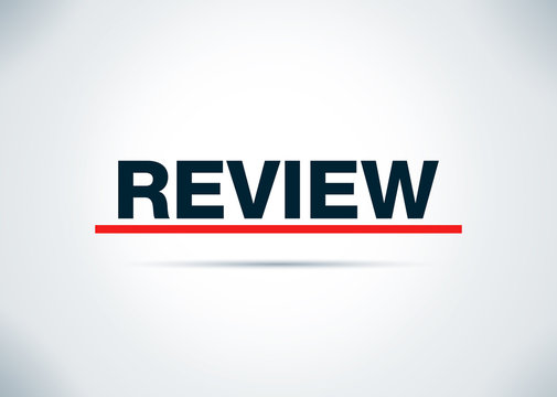 Review Abstract Flat Background Design Illustration