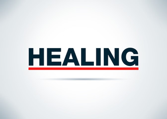 Healing Abstract Flat Background Design Illustration
