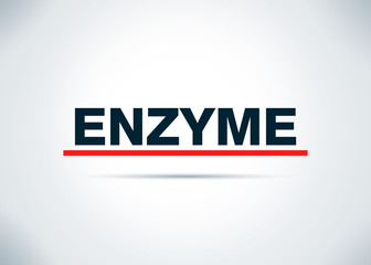Enzyme Abstract Flat Background Design Illustration