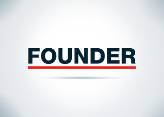 Founder Abstract Flat Background Design Illustration