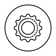 gear machinery isolated icon