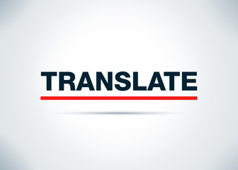 Translate Abstract Flat Background Design Illustration