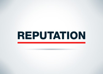 Reputation Abstract Flat Background Design Illustration