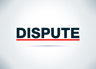 Dispute Abstract Flat Background Design Illustration