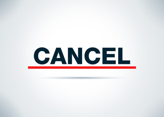 Cancel Abstract Flat Background Design Illustration