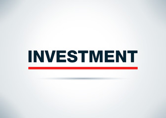 Investment Abstract Flat Background Design Illustration