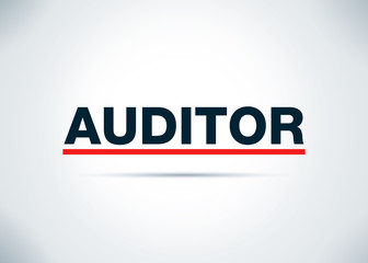 Auditor Abstract Flat Background Design Illustration