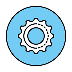 gear machinery isolated icon