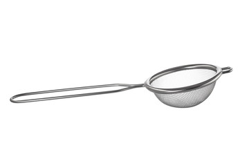 Tea strainer with handle Isolated on white background