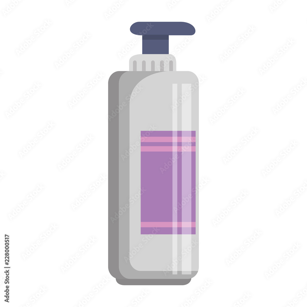 Poster soap bottle with facial product