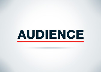 Audience Abstract Flat Background Design Illustration