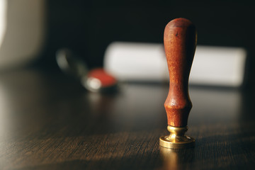 Notary signs legal contract. Businessman working in office. notary public lawyer desk attorney...