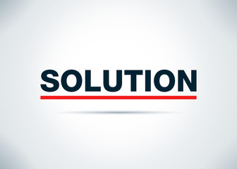 Solution Abstract Flat Background Design Illustration