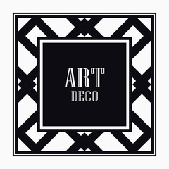 Art Deco border frame