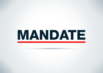 Mandate Abstract Flat Background Design Illustration