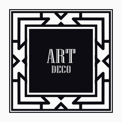 Obraz premium Art Deco border frame
