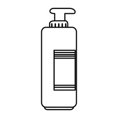 soap bottle with facial product