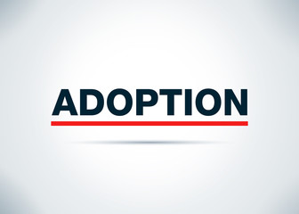 Adoption Abstract Flat Background Design Illustration