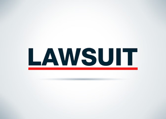 Lawsuit Abstract Flat Background Design Illustration