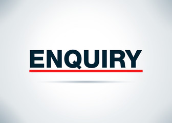 Enquiry Abstract Flat Background Design Illustration
