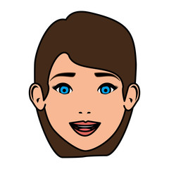 beautiful woman face character