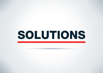 Solutions Abstract Flat Background Design Illustration