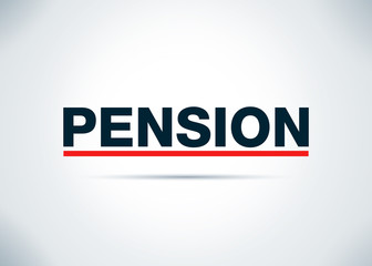 Pension Abstract Flat Background Design Illustration