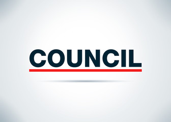 Council Abstract Flat Background Design Illustration