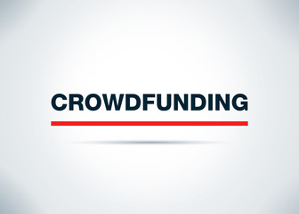 Crowdfunding Abstract Flat Background Design Illustration