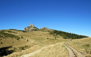 Amazing mountains landscape during fall season. 