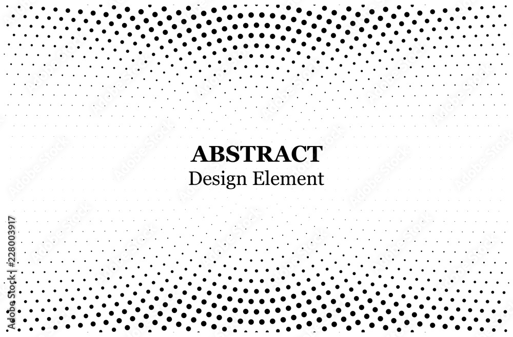 Wall mural halftone dotted background circularly distributed. halftone effect vector pattern. circle dots isola
